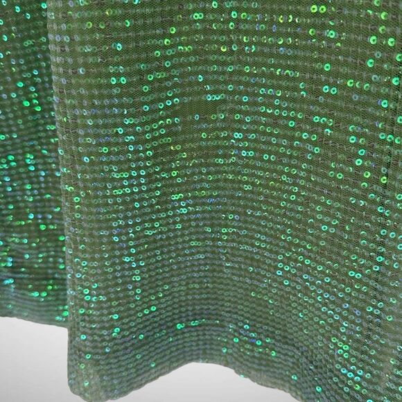 ByTiMo Sequins Strap Green Sleeveless Long Maxi Slip Dress Size Medium Party - Picture 9 of 10